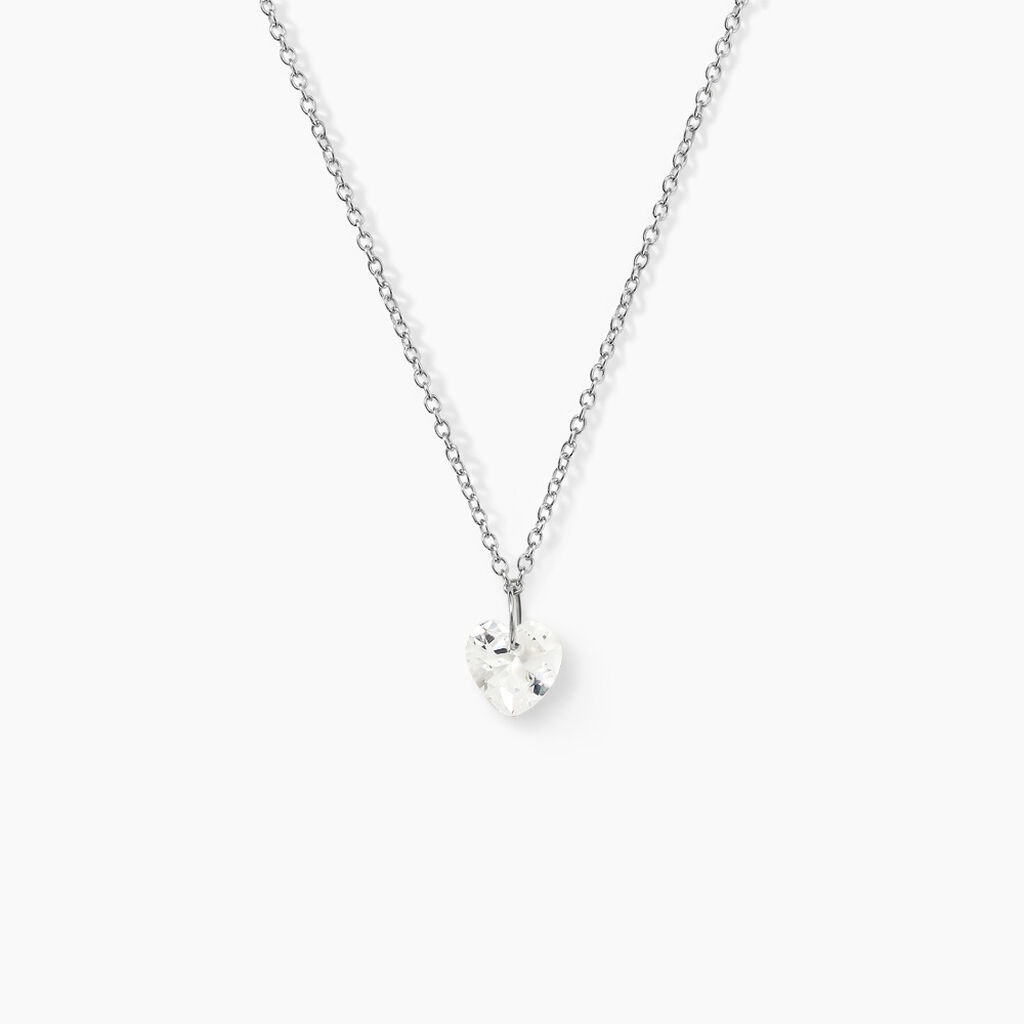 Collier Argent Sopher Oxyde De Zirconium - Colliers avec pierres Femme | Marc Orian