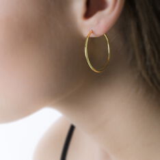 Créoles Valencina Or Jaune - Boucles d'oreilles Créoles Femme | Marc Orian