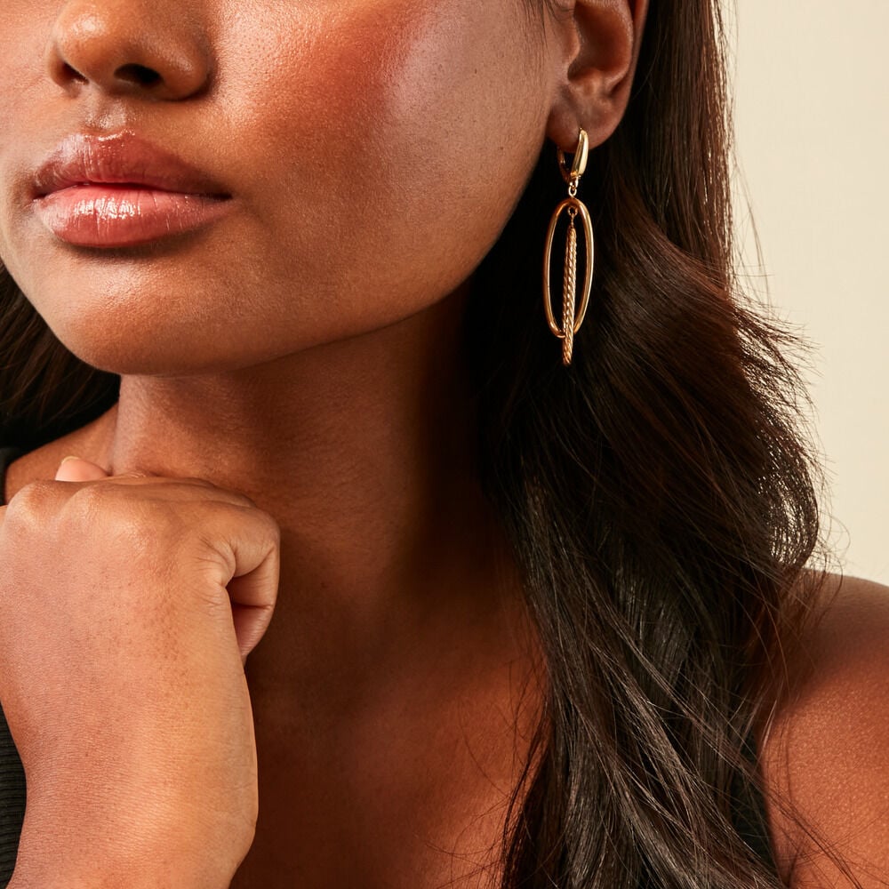 Boucles D'Oreilles Pendantes Francisek Or Jaune - Pendantes Femme | Marc Orian