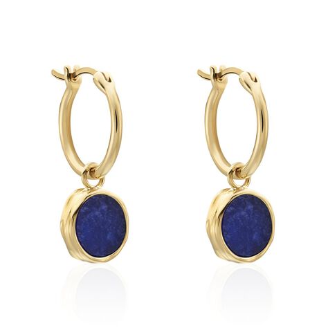 Créoles Plaqué Or Neassa Sodalite - Créoles Femme | Marc Orian