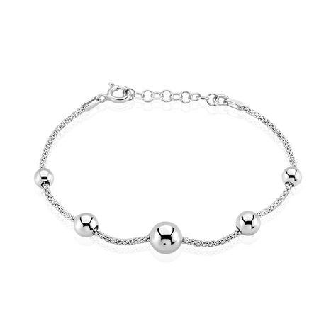 Bracelet Catarina Argent Blanc - Bracelets chaînes Femme | Marc Orian