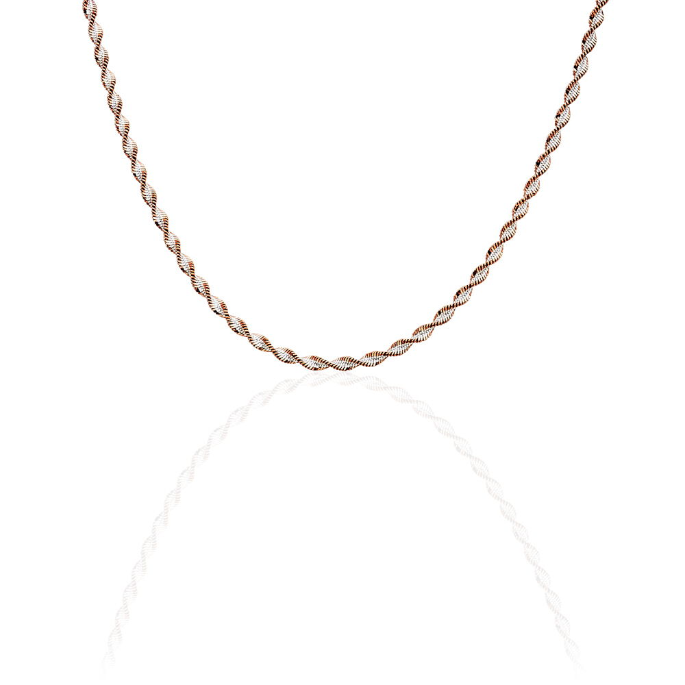 Collier Abie Torsade Argent Bicolore - Chaines Femme | Marc Orian
