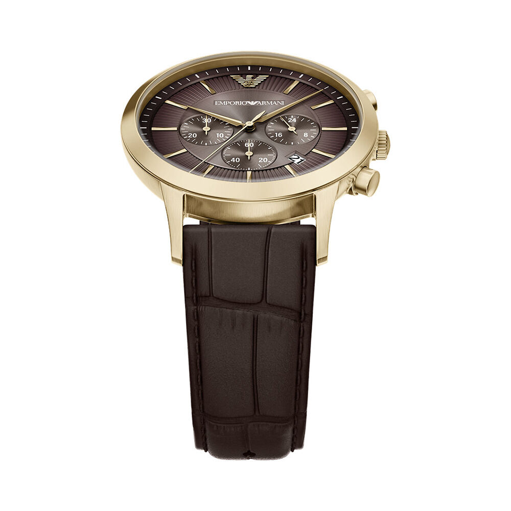 Montre Emporio Armani Marron - Montres &eacute;tanches Homme | Marc Orian