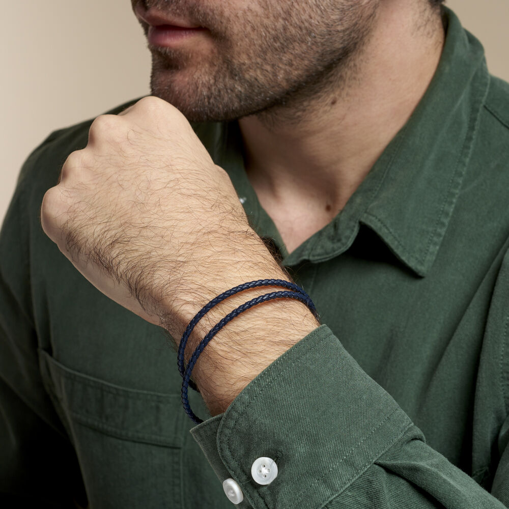 Bracelet Calvino Acier Blanc - Bracelets cuir Homme | Marc Orian