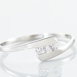 Bague Trilogie Or Blanc Diamant - Bagues fian&ccedil;ailles Femme | Marc Orian