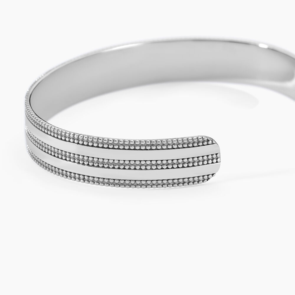 Bracelet Jonc Ayo Argent Blanc - Bracelets joncs Femme | Marc Orian