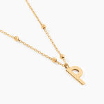 Collier Plaqu&eacute; Or Jaune Lettra - Colliers ete Femme | Marc Orian