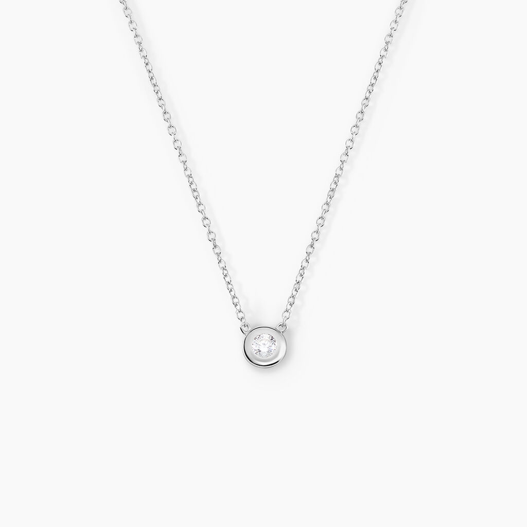 Collier Argent Laureano Oxydes De Zirconium - Colliers solitaires Femme | Marc Orian