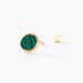 Boucles D'oreilles Puces Florica Or Jaune Malachite - Puces Femme | Marc Orian