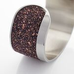 Bracelet Manchette Ouvert Acier Blanc Carron - Bijoux fantaisie Femme | Marc Orian