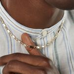Collier Danae Plaquette Or Bicolore - Chaines Homme | Marc Orian