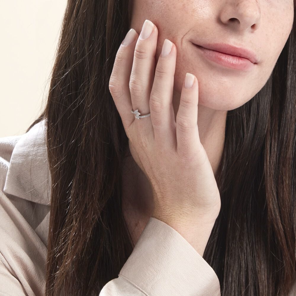 Bague Argent Blanc Caolan Oxydes De Zirconium - Bagues avec pierre Femme | Marc Orian