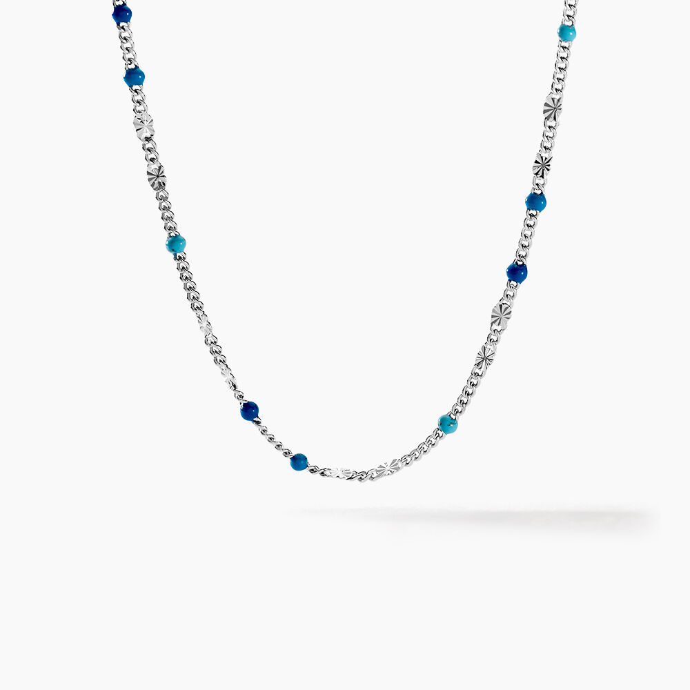 Collier Cacilia Argent Blanc - Colliers fantaisie Femme | Marc Orian