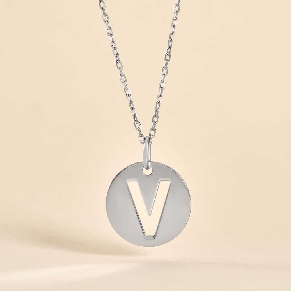 Pendentif Elio V Argent Blanc - Bijoux fantaisie Famille | Marc Orian