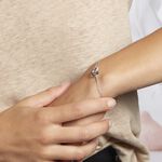 Bracelet Chriselda Argent Blanc Oxyde De Zirconium - Bracelets Anneaux Entrelaces Femme | Marc Orian