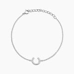Bracelet Cyrine Argent Blanc Oxyde De Zirconium - Bracelets fantaisie Femme | Marc Orian