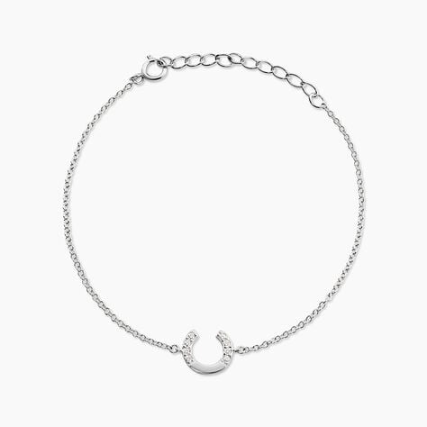 Bracelet Cyrine Argent Blanc Oxyde De Zirconium - Bracelets fantaisie Femme | Marc Orian