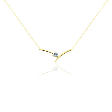 Collier Renaldine Or Jaune Topaze - Colliers avec pierres Femme | Marc Orian