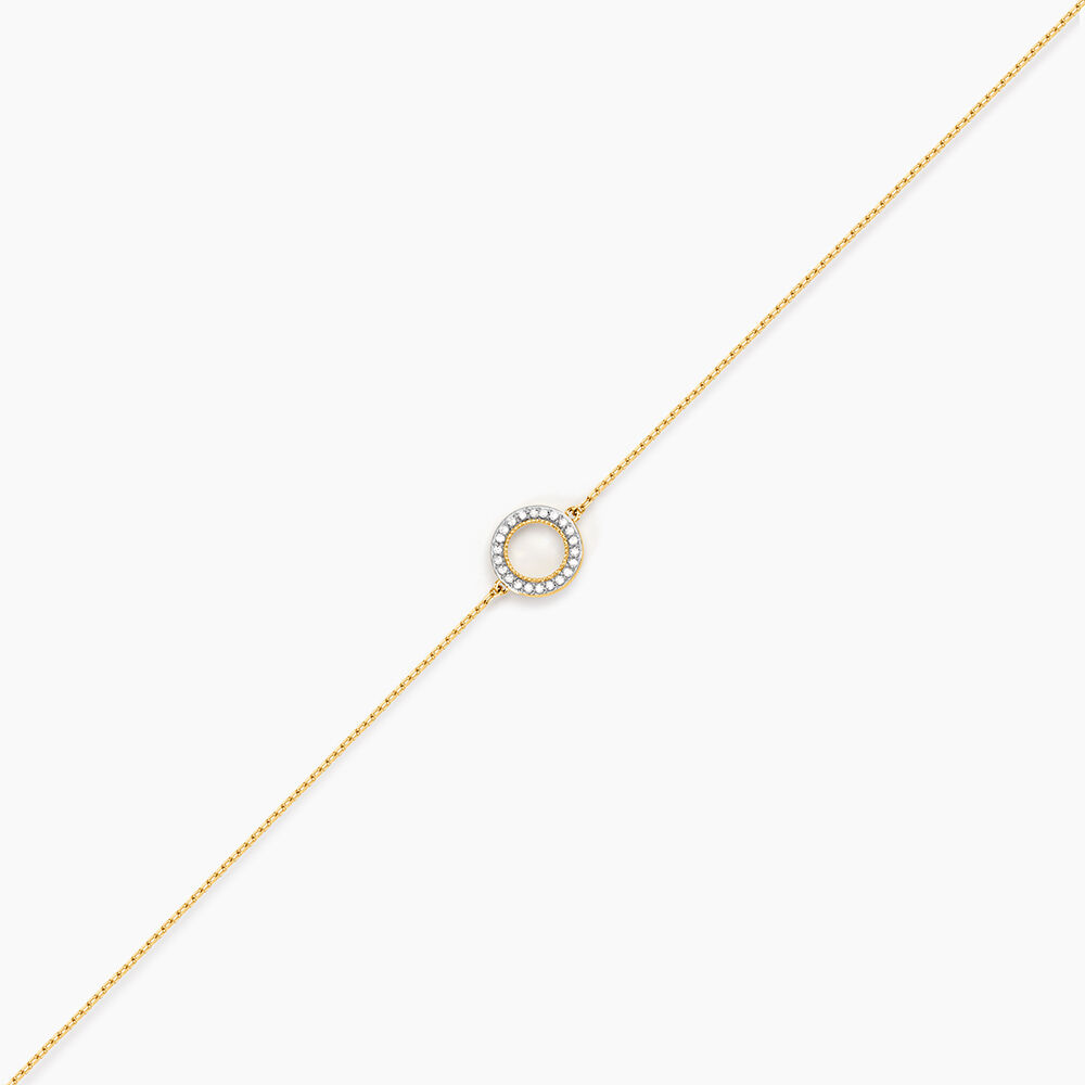 Bracelet Or Jaune Acantha Diamants - Bracelets cha&icirc;nes Femme | Marc Orian