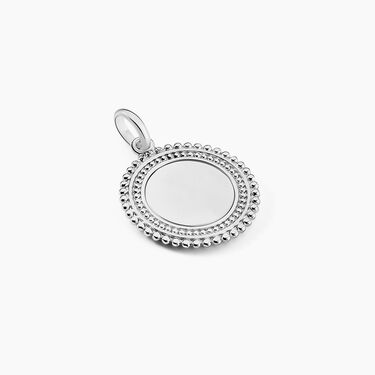 Pendentif Ashe Argent Blanc