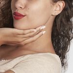 Boucles D'oreilles Puces Edmee Cercle Or Blanc Oxyde De Zirconium - Puces Femme | Marc Orian