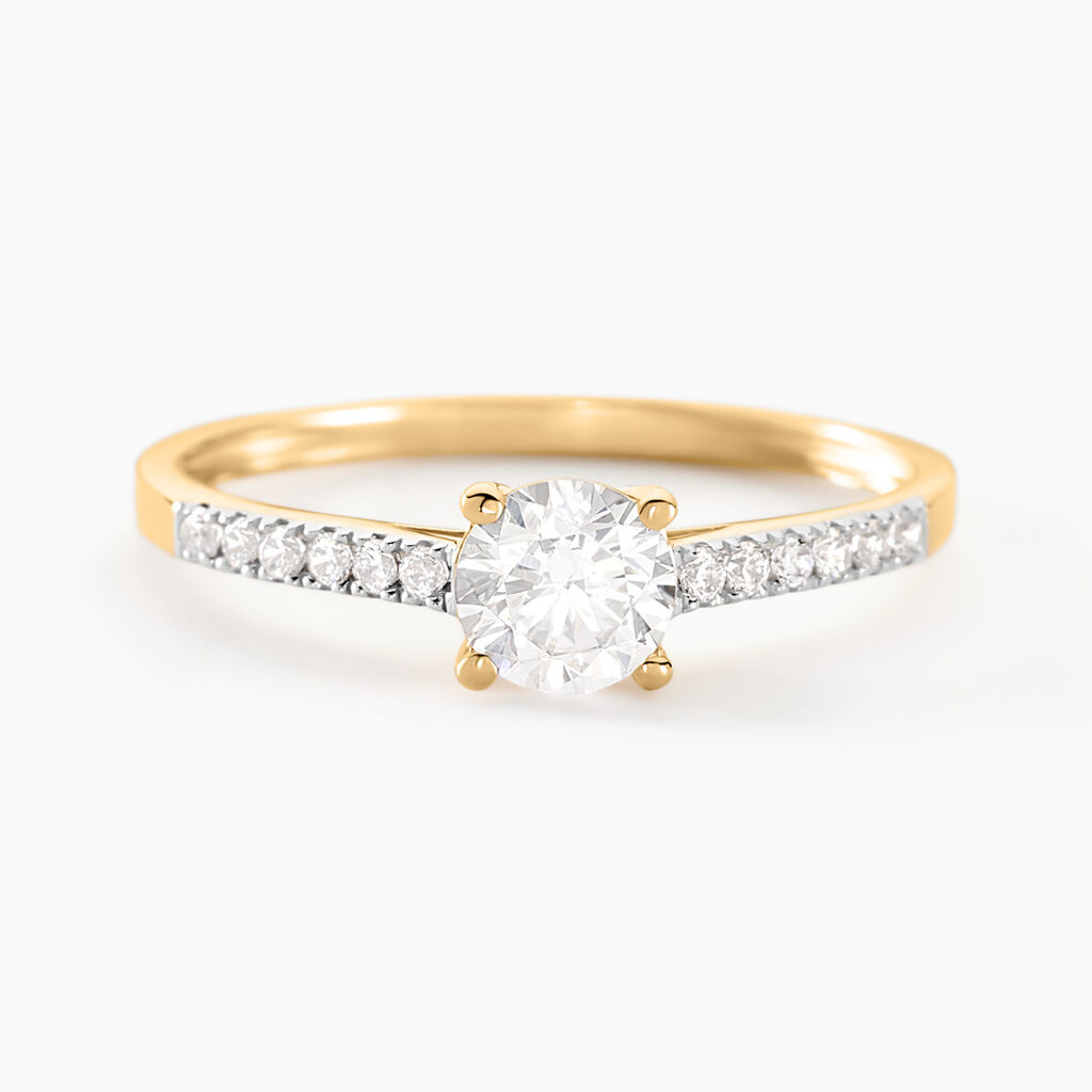 Bague Manon Or Jaune Oxyde De Zirconium - Solitaires Femme | Marc Orian