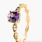 Bague Kurt Plaqu&eacute; Or Jaune Oxyde De Zirconium - Bijoux fantaisie Femme | Marc Orian