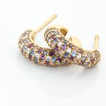 Cr&eacute;oles Plaqu&eacute; Or Jaune Julitta Topazes Oxydes De Zirconium - Cr&eacute;oles Femme | Marc Orian