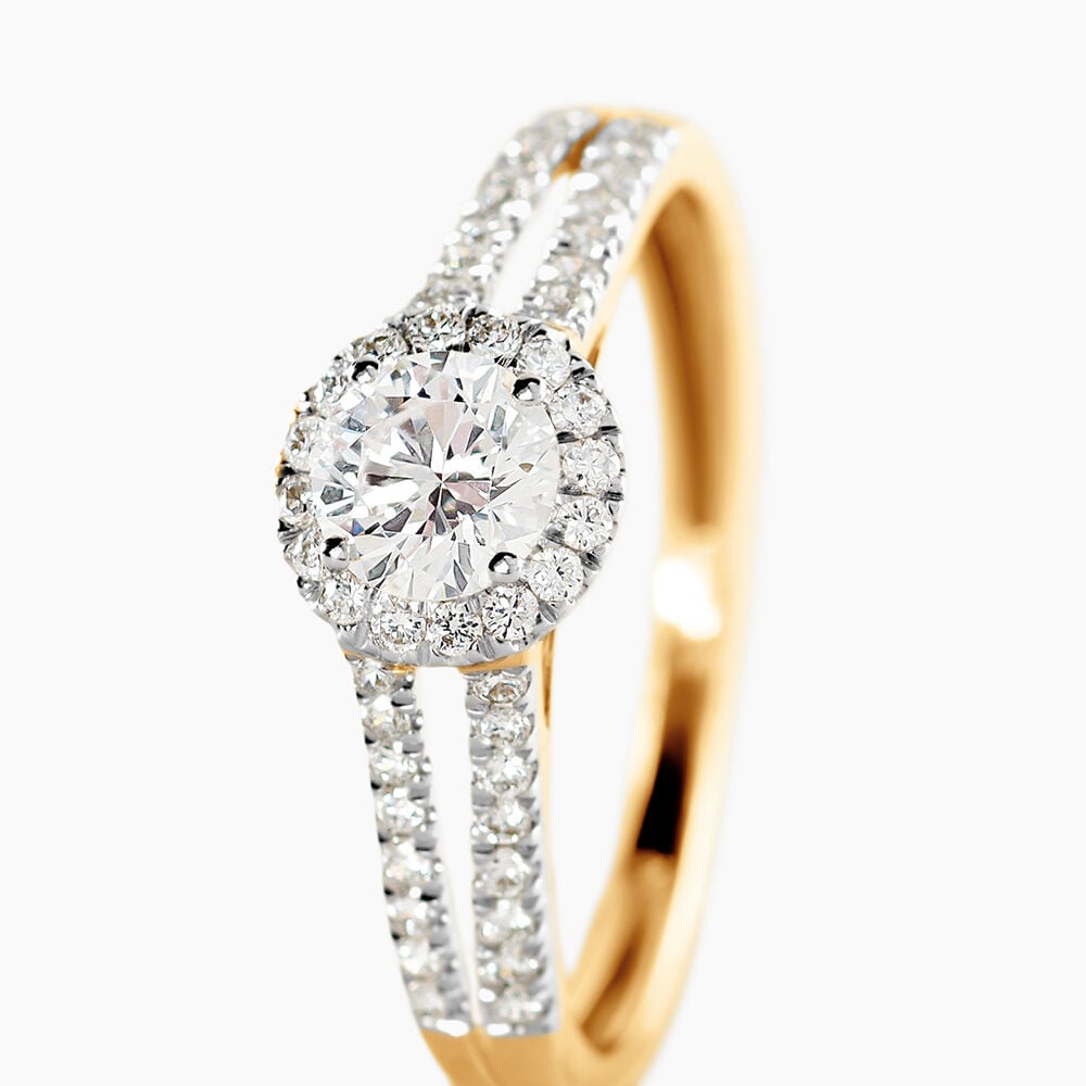 Bague Sosanna Ld Or Jaune Diamant Synth&eacute;tique - Solitaires Femme | Marc Orian