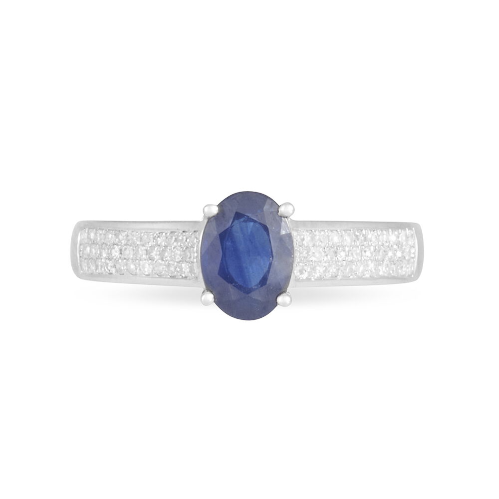 Bague Crista Or Blanc Saphir Et Diamant -  Femme | Marc Orian