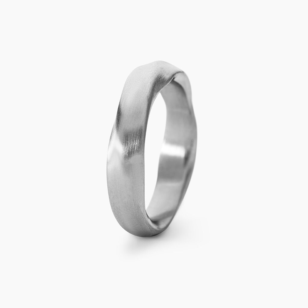 Bague Barclay Acier Blanc - Bijoux fantaisie Homme | Marc Orian