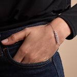 Bracelet Argent Blanc Precieux Flocon Oxyde De Zirconium - Bracelets fantaisie Femme | Marc Orian