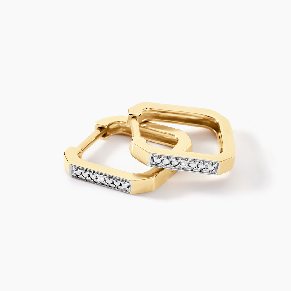Créoles Lance Or Jaune Diamant - Créoles Femme | Marc Orian