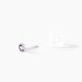 Boucles D'oreilles Puces Edy Serti Clos Or Blanc Amethyste - Puces Femme | Marc Orian