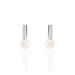Boucles D'oreilles Pendantes Kathy Argent  Perle De Culture Et Oxyde - Pendantes Femme | Marc Orian