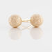 Boucles D'oreilles Puces Fidelia Boule Sablee Or Jaune - Puces Femme | Marc Orian