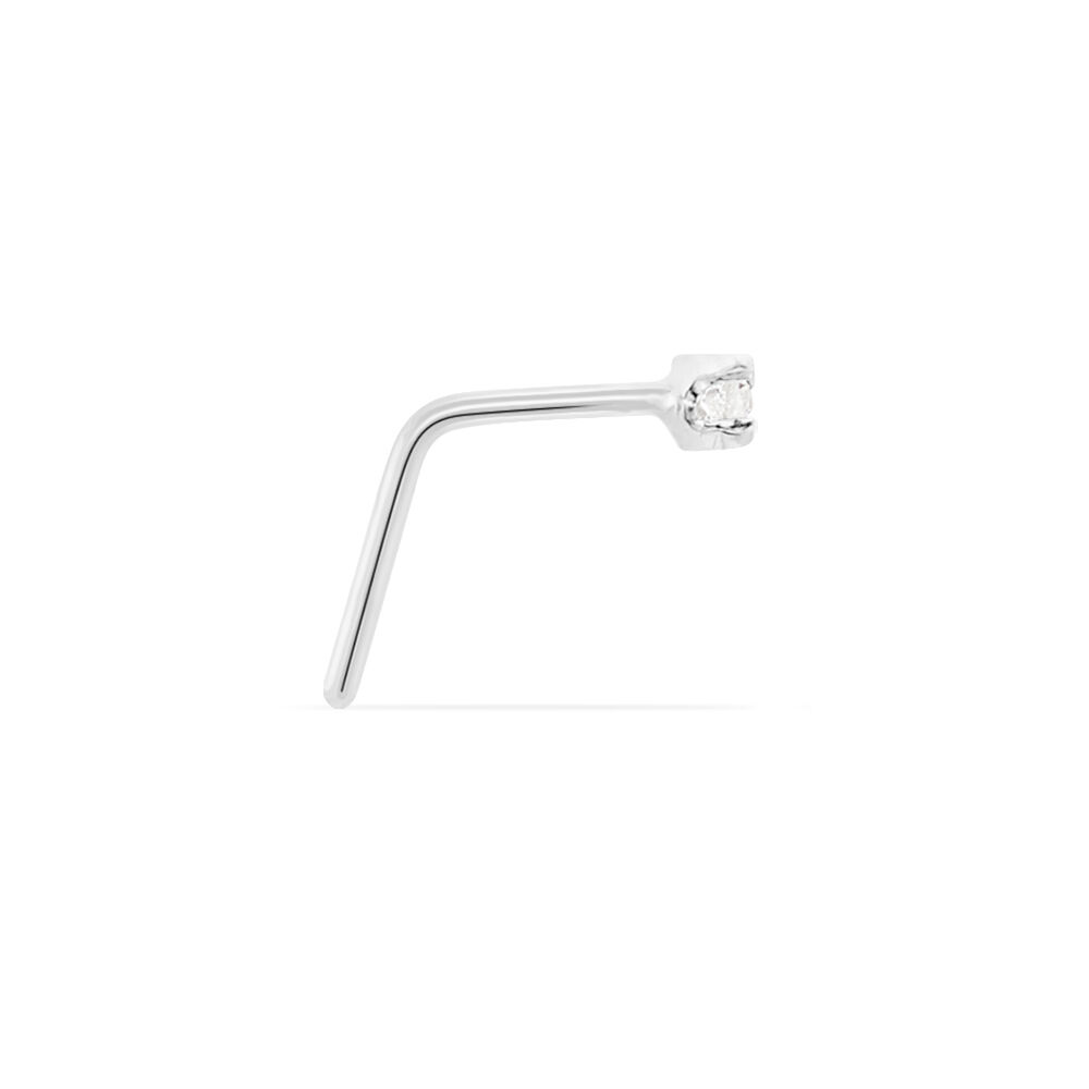 Piercing De Nez Demetrie Or Blanc Diamant - Piercing Nez Famille | Marc Orian