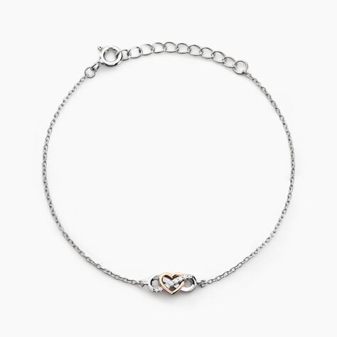 Bracelet Amuri Argent Bicolore Oxyde De Zirconium - Bracelets fantaisie Femme | Marc Orian