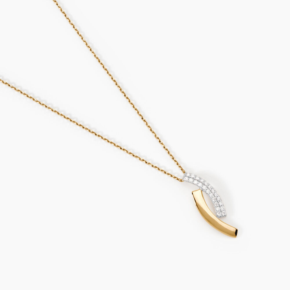 Collier Vero Or Jaune Oxyde De Zirconium - Colliers avec pierres Femme | Marc Orian