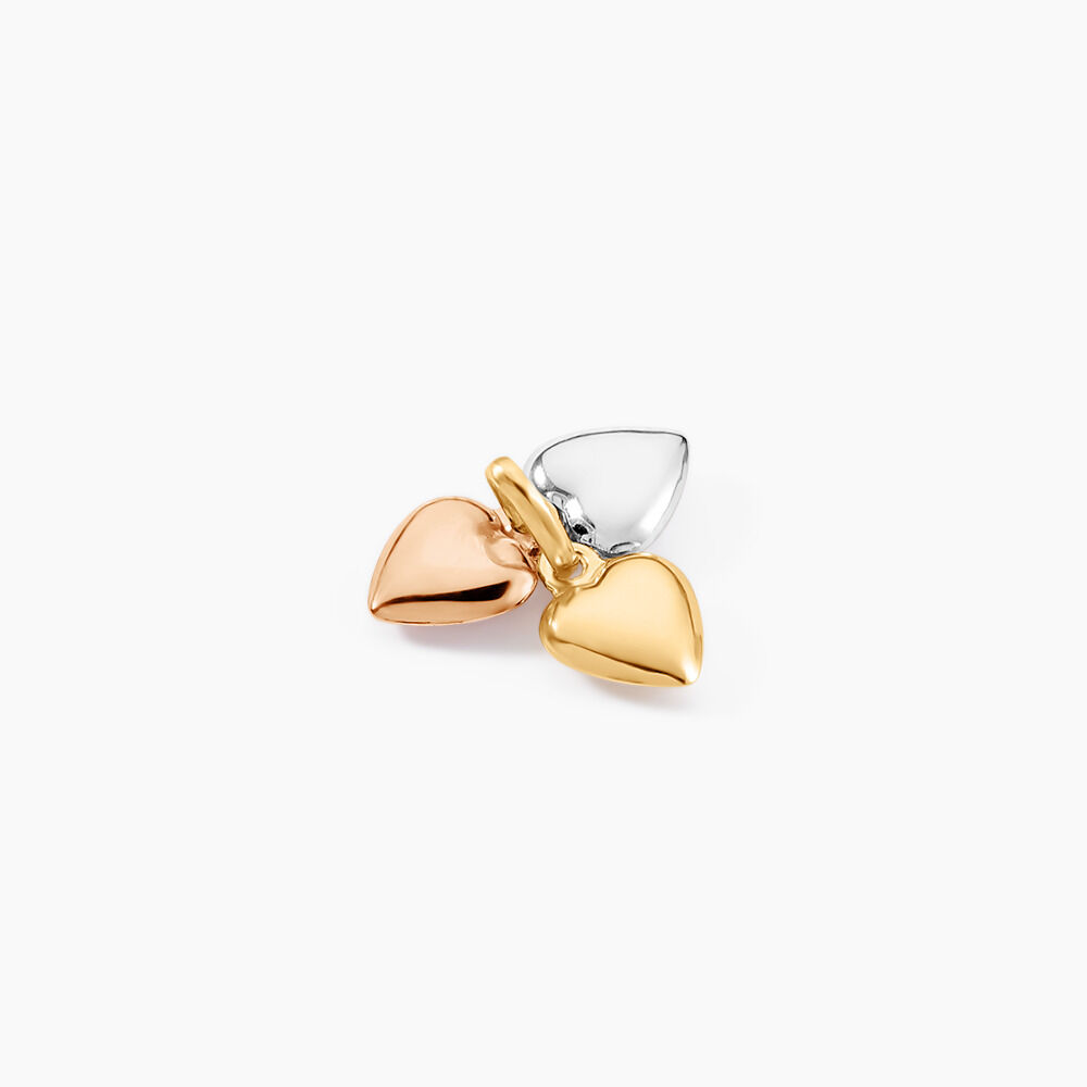 Pendentif Eudocie Triple Coeurs Or Tricolore - Pendentifs Famille | Marc Orian
