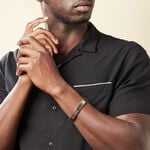 Bracelet Sawssan Or Acier Bicolore - Bracelets cha&icirc;nes Homme | Marc Orian