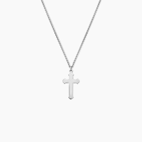 Collier Argent Blanc Pavlo - Colliers fantaisie Homme | Marc Orian