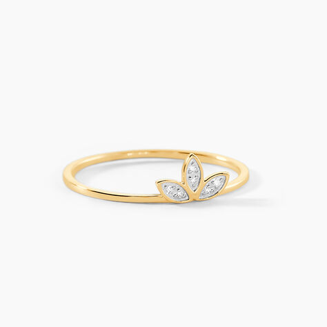 Bague Palmiritio Or Jaune Diamant - Bagues pierres précieuses Femme | Marc Orian