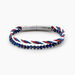 Bracelet Jourdan Renatus Acier Argenté Lapis Lazuli - Bracelets mailles Homme | Marc Orian