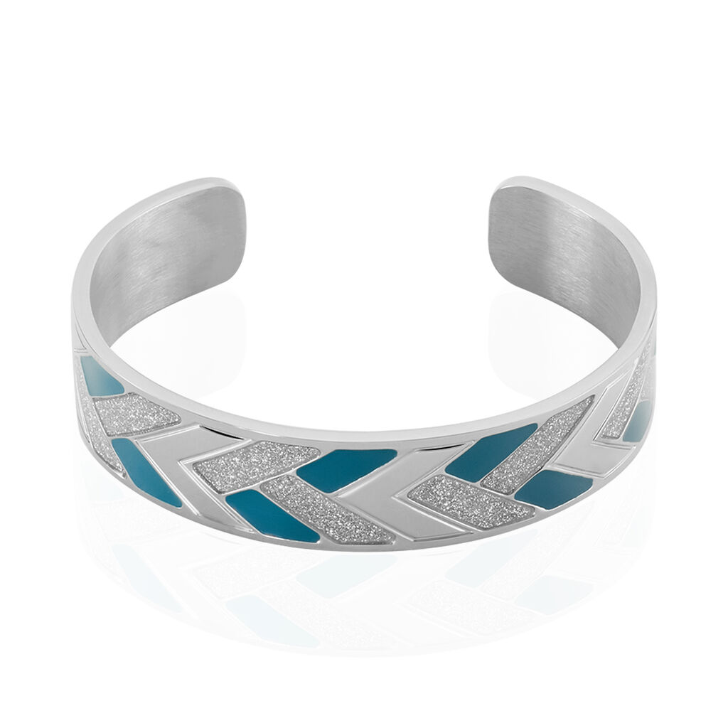 Bracelet Jonc Imagine Charlene Acier Blanc - Bracelets joncs Femme | Marc Orian