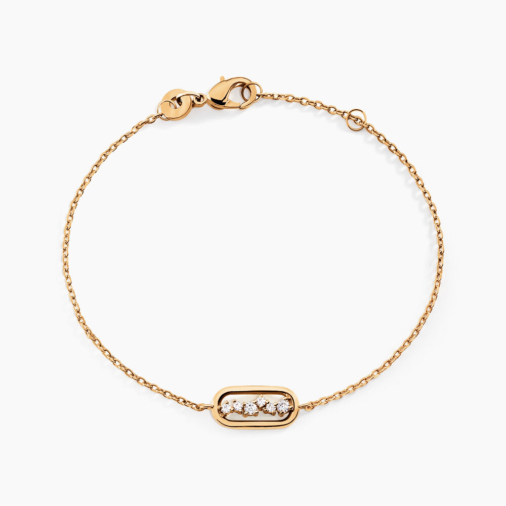 Bracelet Infinitude Plaqué Or Doré Oxyde De Zirconium - Bracelets chaînes Femme | Marc Orian