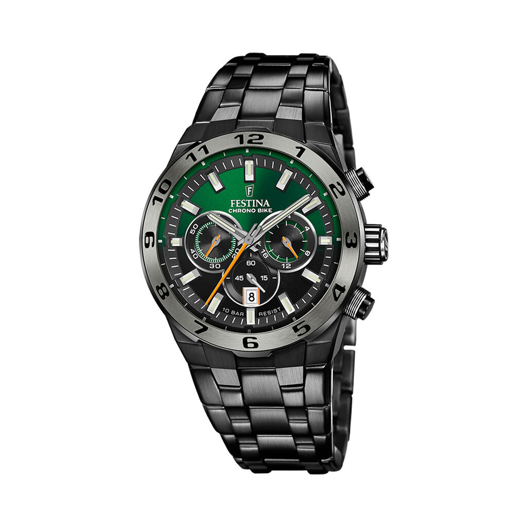 Montre Festina Chrono Bike Vert - Montres &eacute;tanches Homme | Marc Orian
