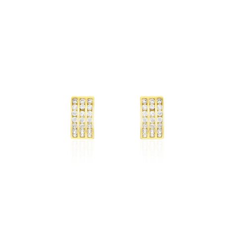Demi Créoles Or Jaune Jacobea Oxyde De Zirconium - Créoles Femme | Marc Orian