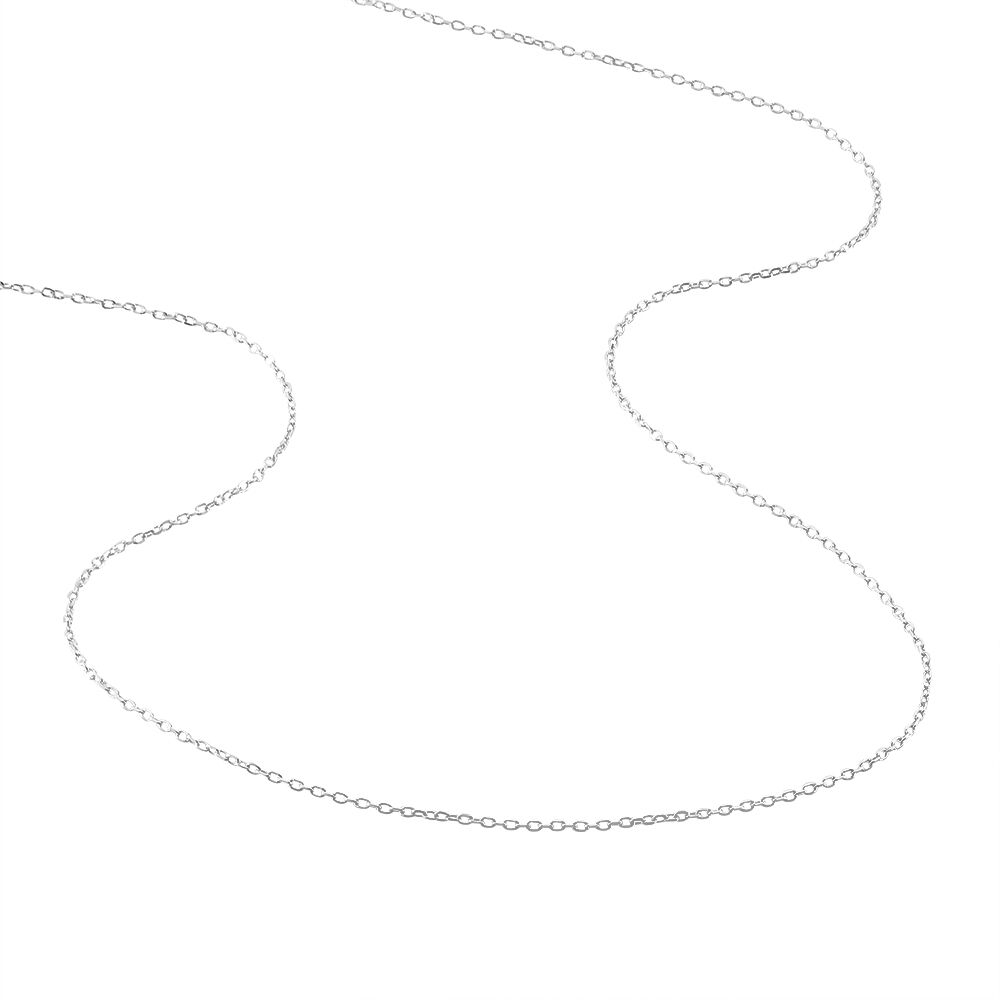 Chaîne Claudine Maille Forçat Argent Blanc - Chaines Femme | Marc Orian