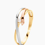 Bague Giusta Or Tricolore Diamant - Parures de mariage Femme | Marc Orian